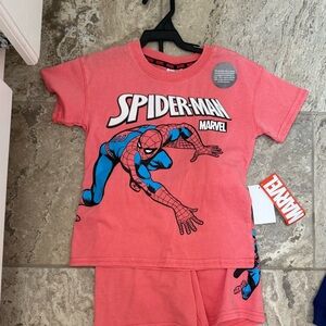 NWT Size 4T Marvel Spider-Man short Set